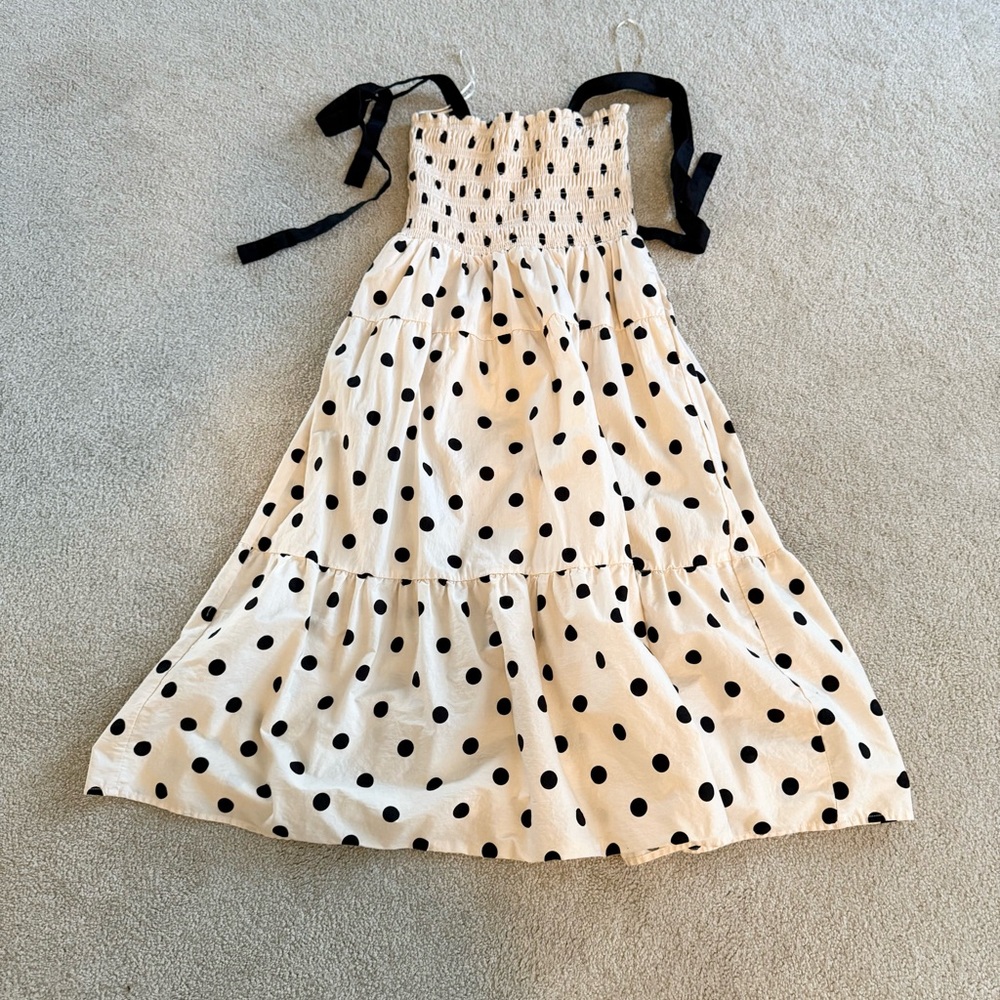 Nicole Miller Cream and Black Dress size small